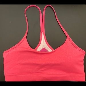 ZYIA pink leopard bra size small